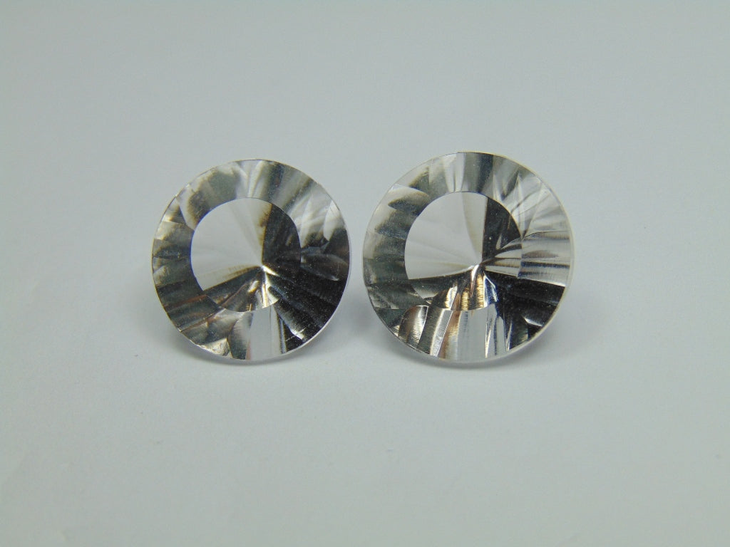 27.30ct Quartz Crystal Pair 16mm