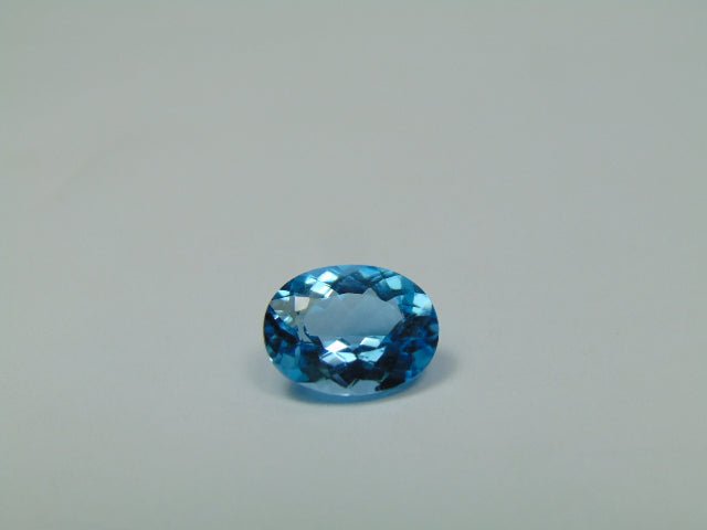 3.90ct Topaz Blue Swiss 11x9mm