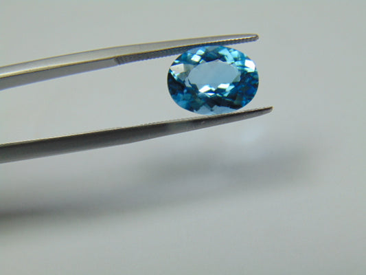 3.90ct Topaz Blue Swiss 11x9mm