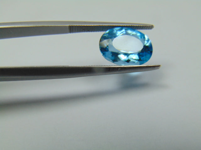 3.90ct Topaz Blue Swiss 11x9mm