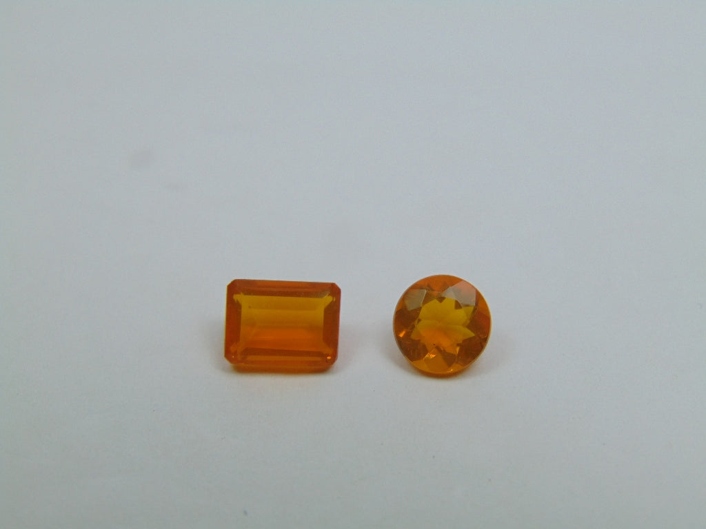 2.20ct Fire Opal 8x5mm 7mm