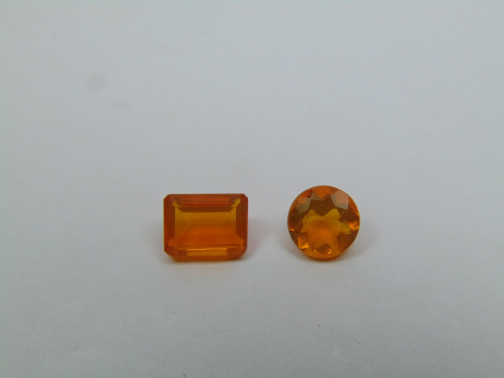 2.20ct Fire Opal 8x5mm 7mm