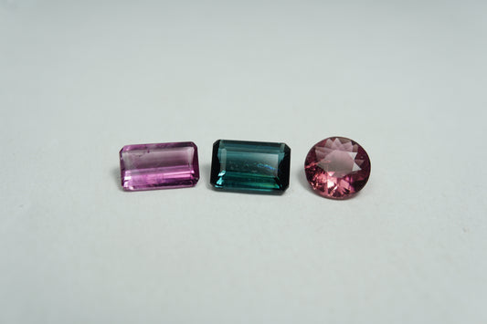 2.14ct Tourmaline mix 7x5mm / 7x4mm / 6mm