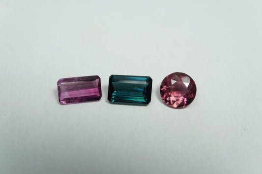 2.14ct Tourmaline mix 7x5mm / 7x4mm / 6mm