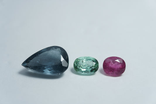 6.29ct Tourmaline mix 13x9mm / 7x6mm / 6.5x5mm