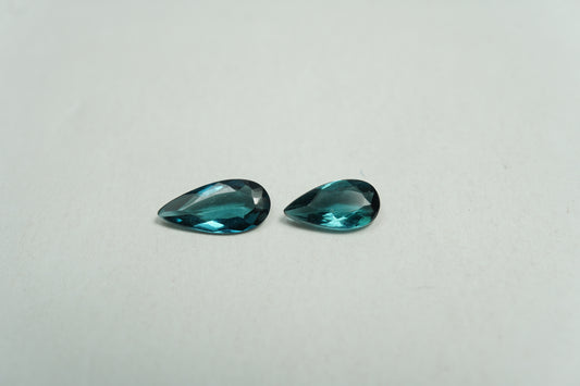 1ct Tourmaline blue 9x4mm / 7.5x4mm