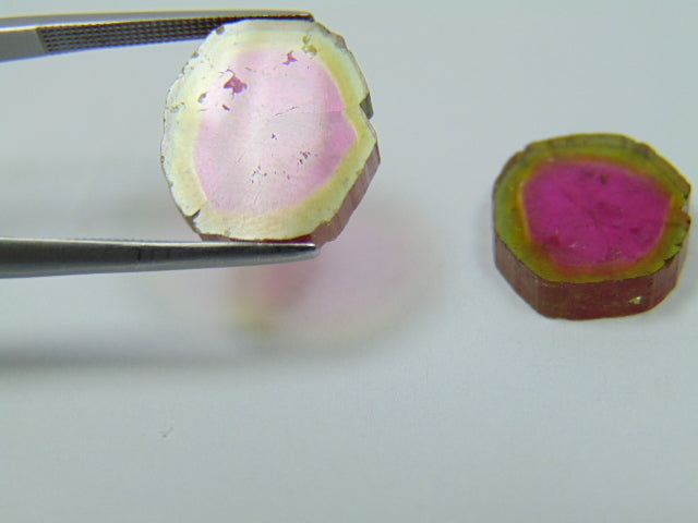 15.75ct Watermelon Tourmaline Pair 16x14mm