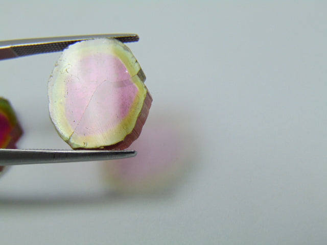 15.75ct Watermelon Tourmaline Pair 16x14mm