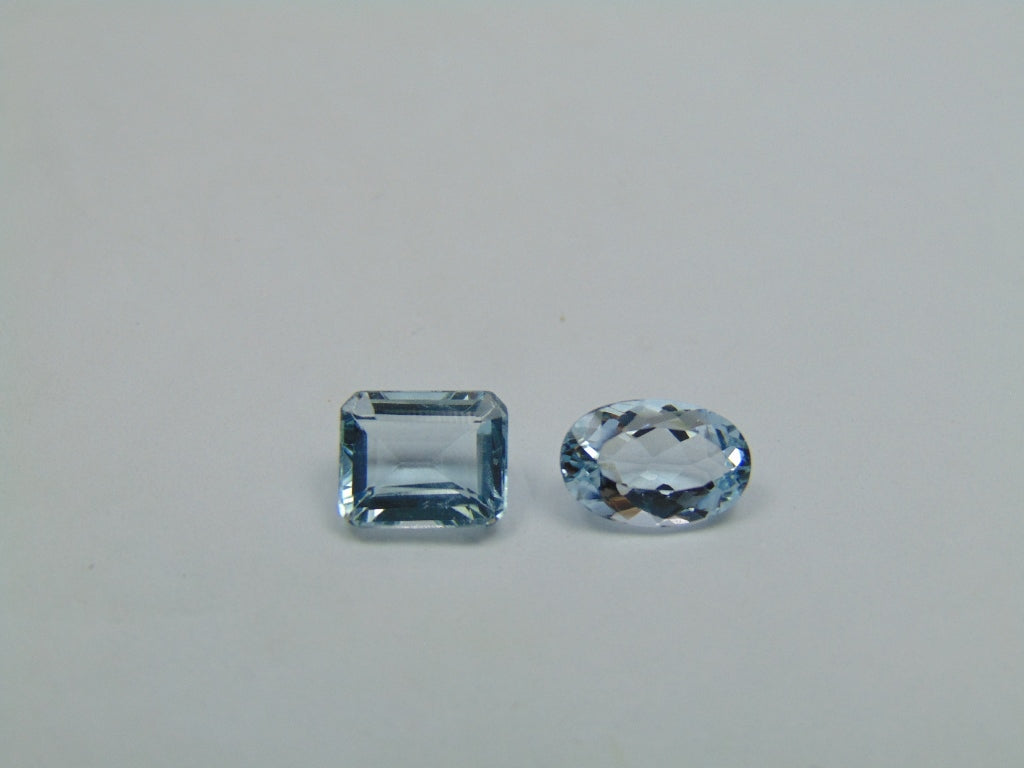 2.80ct Aquamarine 9x6mm 8x6mm