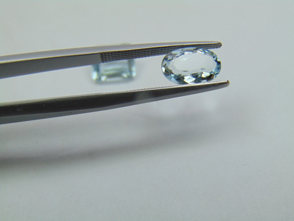 2.80ct Aquamarine 9x6mm 8x6mm