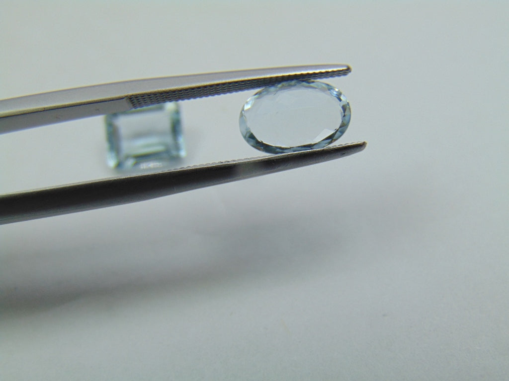 2.80ct Aquamarine 9x6mm 8x6mm