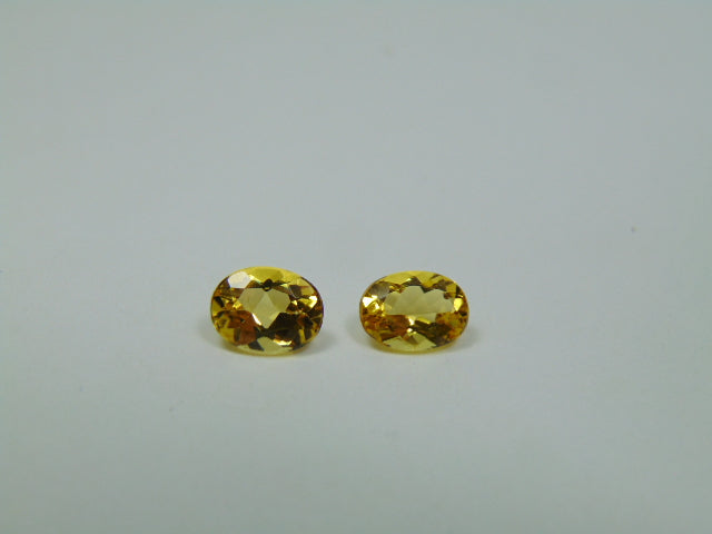 2.23ct Beryl Pair 8x6mm