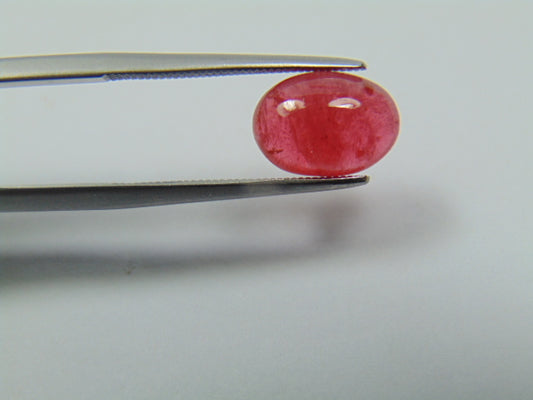 3.25ct Rhodonite Cabochon 10x7mm