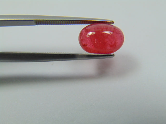 3.25ct Rhodonite Cabochon 10x7mm