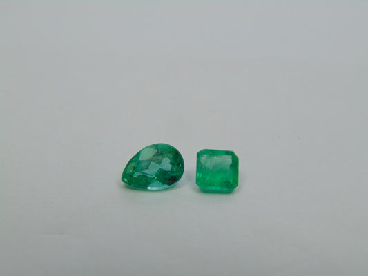 1.28ct Emerald 7x5mm 5mm