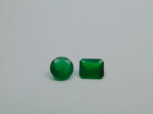 2.04ct Emerald 7mm 7x5mm