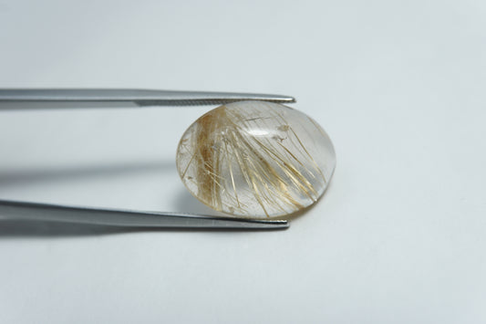 12.45ct Rutile cabochon 18x13mm