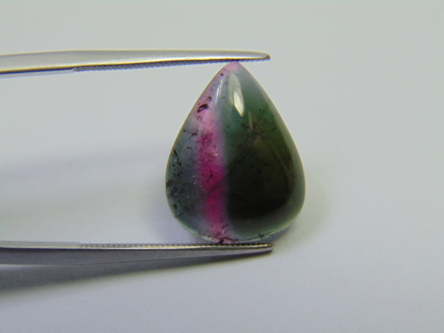 7.60ct Tourmaline Bicolor Cabochon 17x13mm