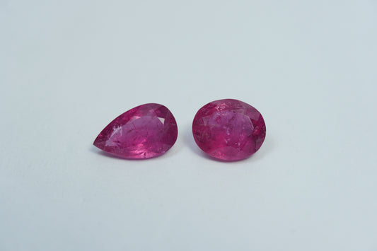 3.83ct Tourmalines 11x7mm / 8x9mm