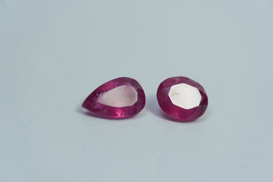 3.83ct Tourmalines 11x7mm / 8x9mm