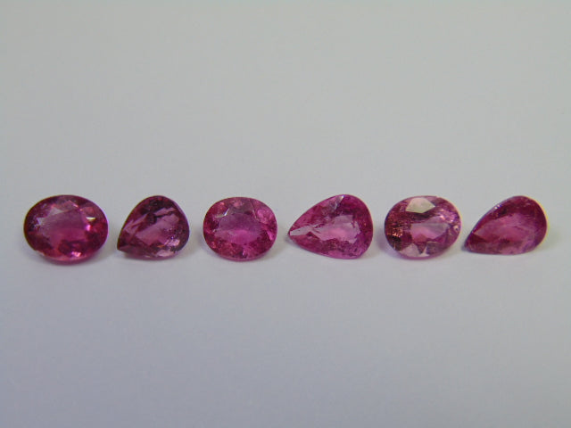 6.40ct Tourmaline 8x6mm 7x6mm