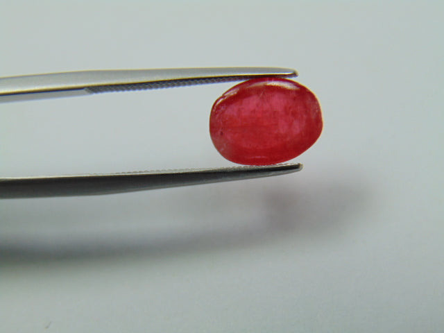 3.20ct Rhodonite Cabochon 10x7mm