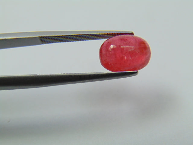 3.20ct Rhodonite Cabochon 10x7mm