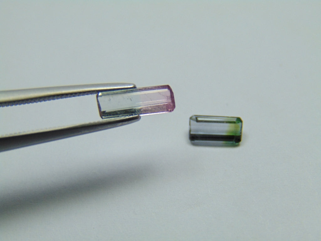 1.03ct Tourmaline Bicolor 9x3mm 7x3mm