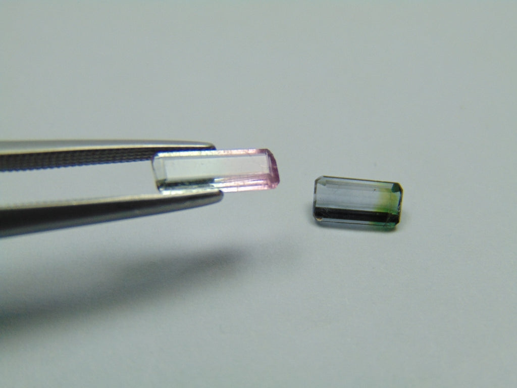 1.03ct Tourmaline Bicolor 9x3mm 7x3mm
