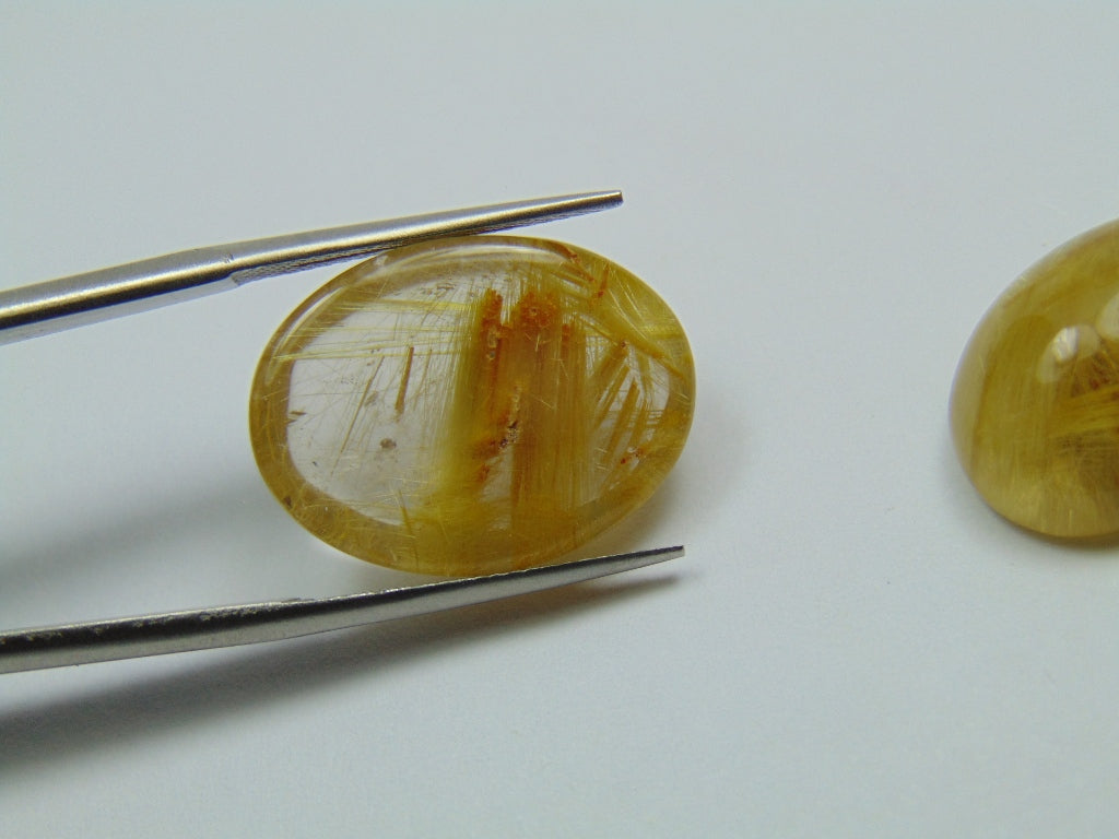 29.50ct Rutile Cabochon 18x14mm 20x15mm