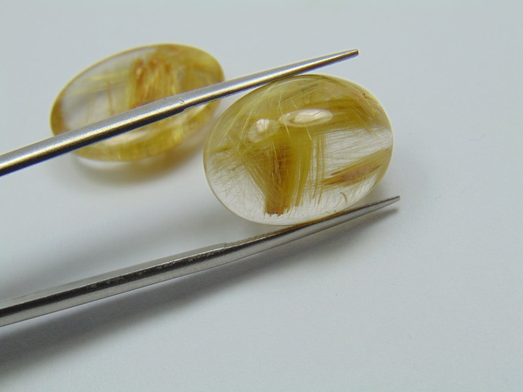 29.50ct Rutile Cabochon 18x14mm 20x15mm