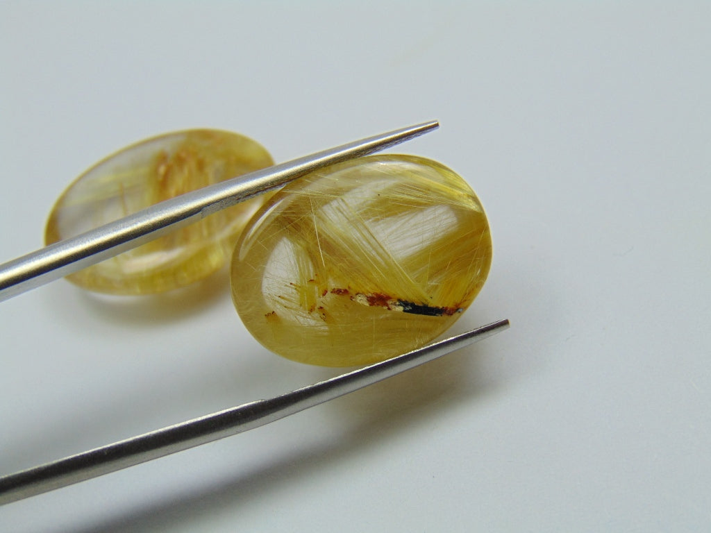 29.50ct Rutile Cabochon 18x14mm 20x15mm