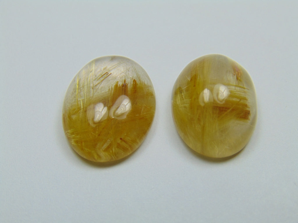 29.50ct Rutile Cabochon 18x14mm 20x15mm