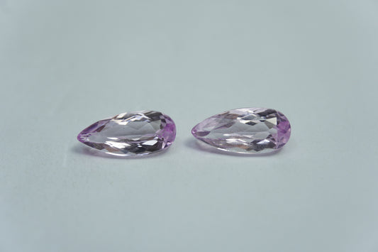 3.15ct Kunzites pair 11x5mm