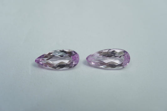3.15ct Kunzites pair 11x5mm