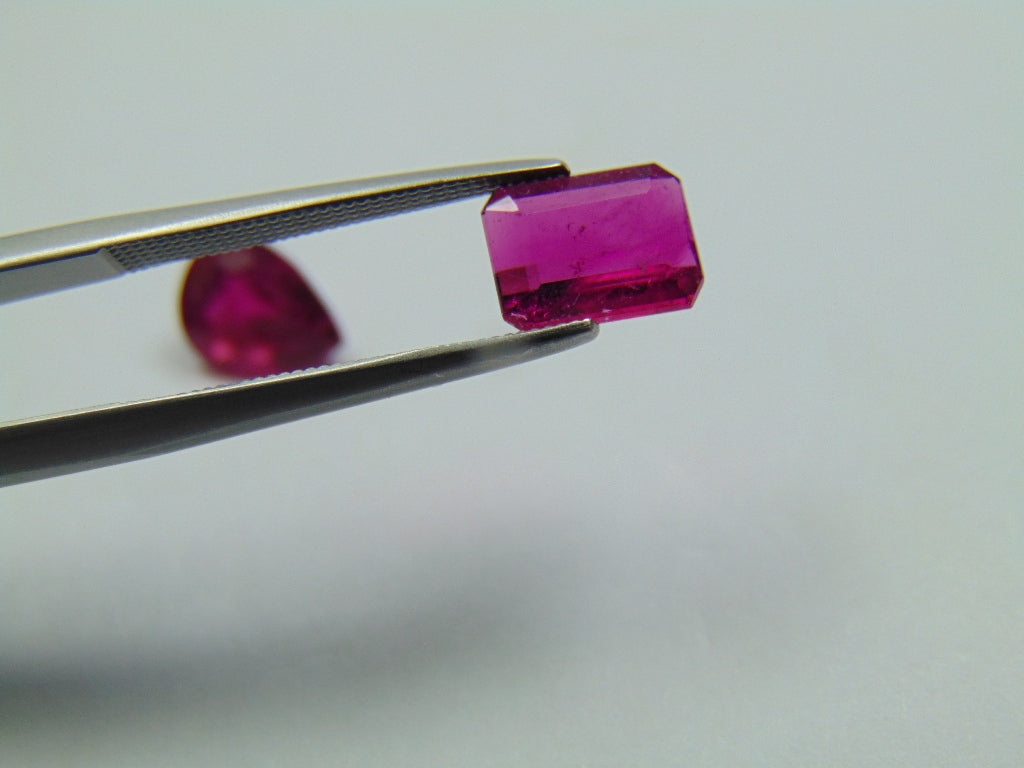 3.10ct Rubellite 9x7mm 8x6mm