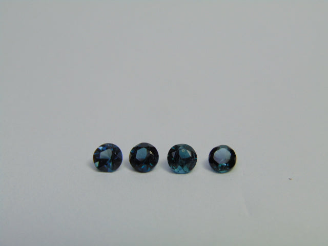 1.02ct Tourmaline Blue 4mm