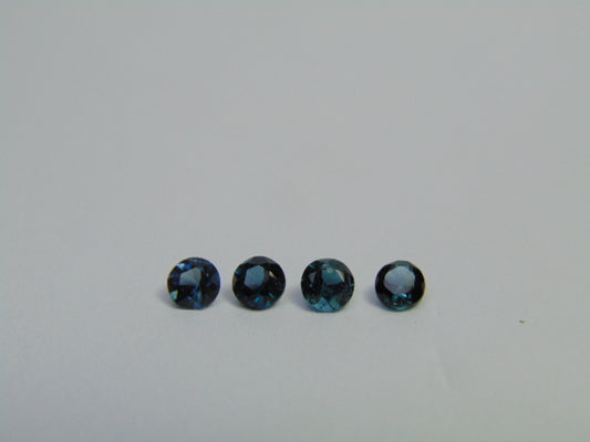 1.02ct Tourmaline Blue 4mm