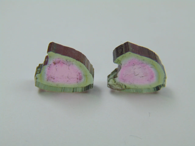 9.50ct Watermelon Tourmaline Pair 12x11mm