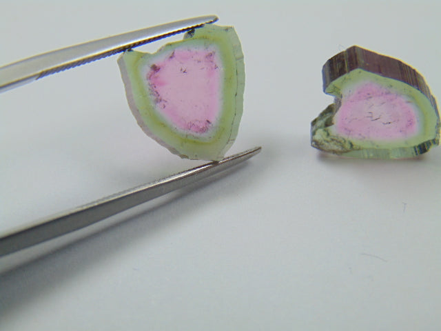 9.50ct Watermelon Tourmaline Pair 12x11mm
