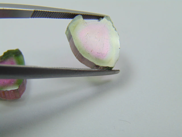 9.50ct Watermelon Tourmaline Pair 12x11mm