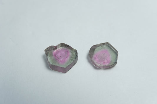 6.13ct Watermelon tourmaline 11x10mm/9mm