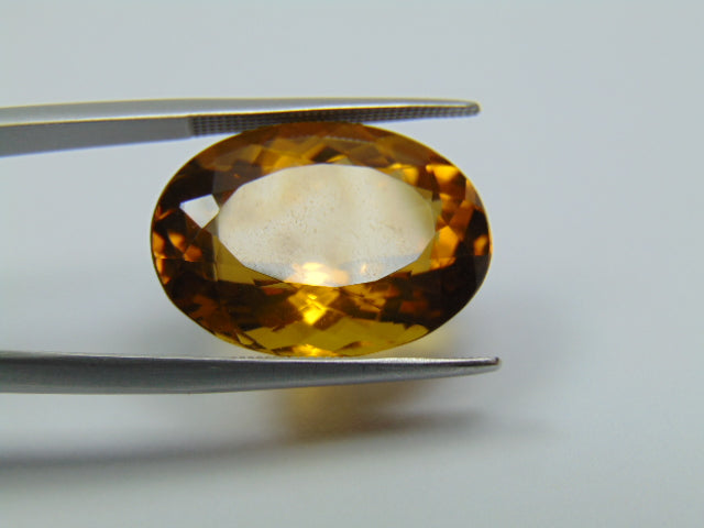 18ct Citrine 21x15mm