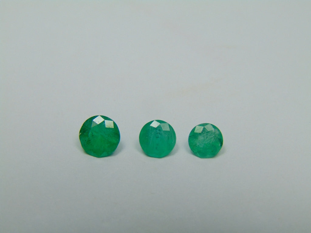 0.97ct Emerald 4mm 5mm