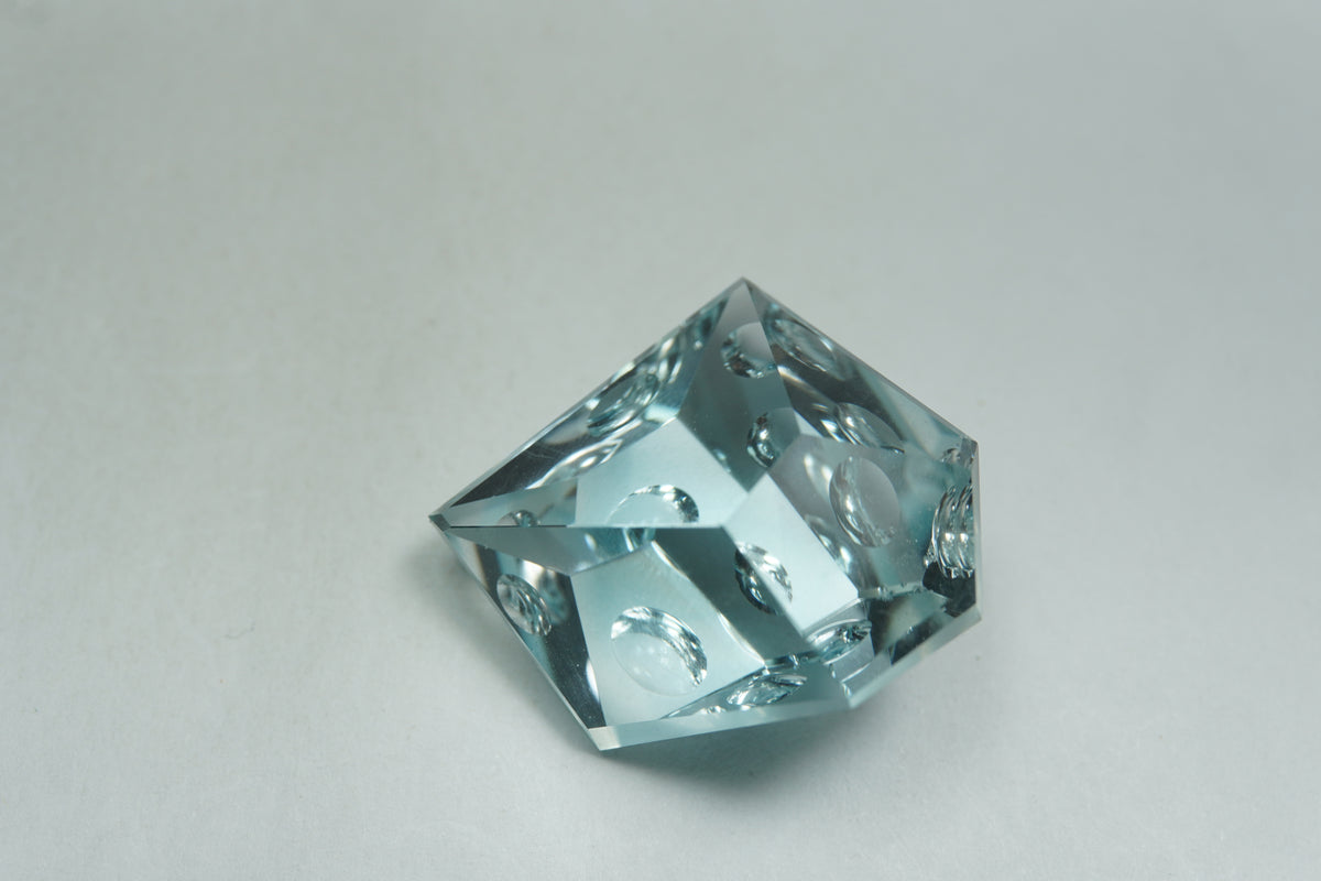 43.80ct Natural color Topaz bubbles 25x22mm