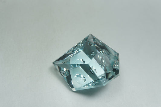 43.80ct Natural color Topaz bubbles 25x22mm