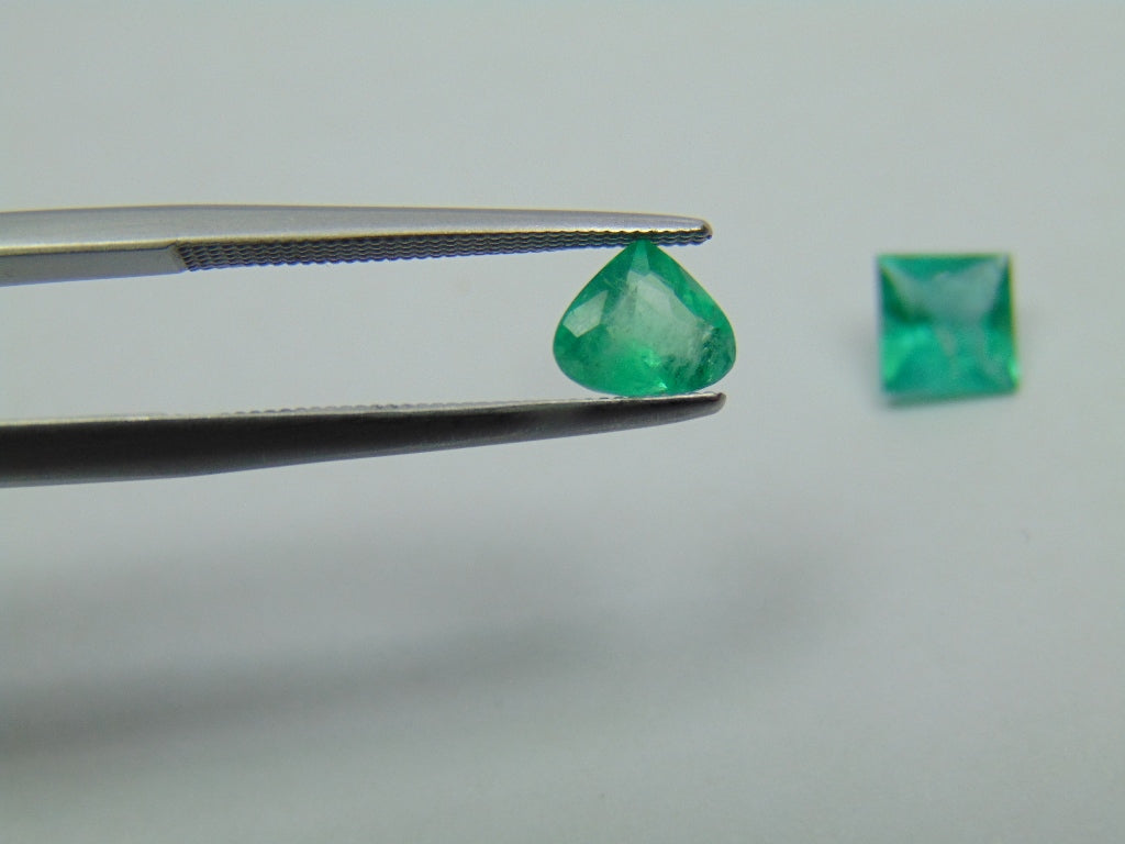 1.53ct Emerald 6x5mm 6mm