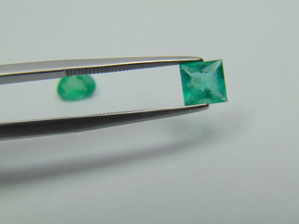 1.53ct Emerald 6x5mm 6mm