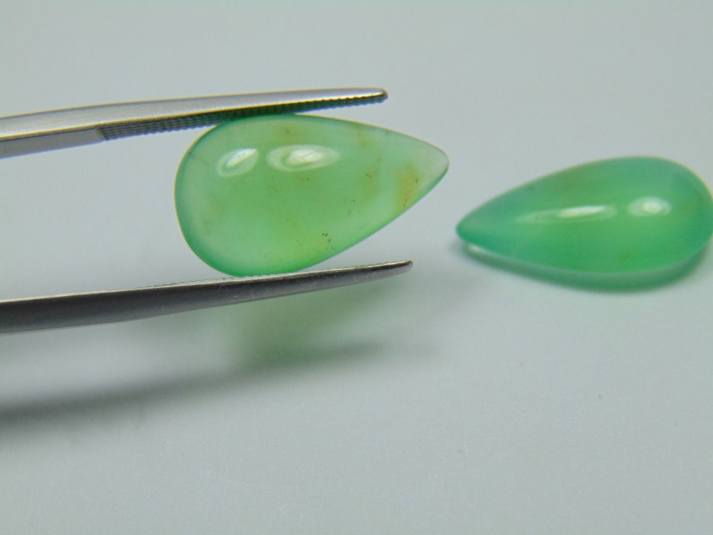 11.75ct Chrysoprase Cabochon 18x10mm