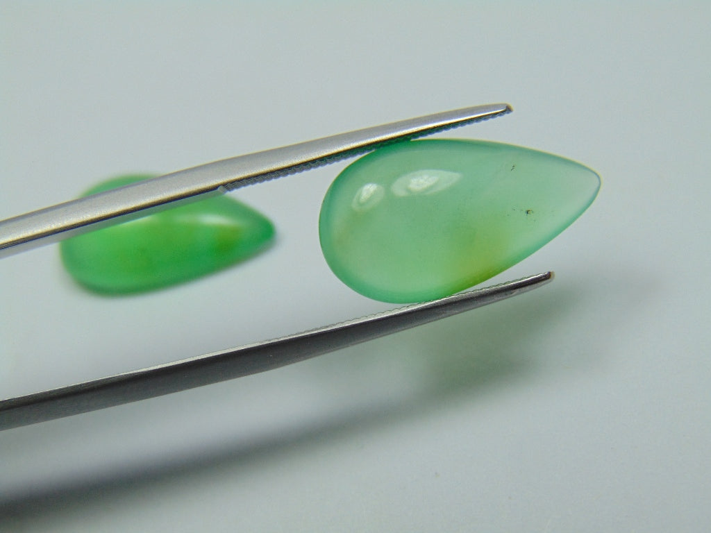 11.75ct Chrysoprase Cabochon 18x10mm